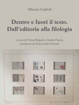 cover image of Dentro e fuori il testo